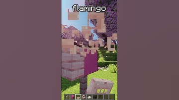 Minecraft: How to Build a Flamingo in 1.20 | #shorts