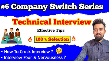 06 | How to Crack the Technical Interview || 100% Guarantee || Company Switch Series ||Chandan Patel