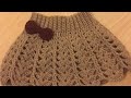 Crochet skirt for girls/كروشيه تنورة بناتي / جيبه من (١-٦)أشهر