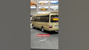 Chinese transport mini small bus coaster model #diecast #shorts