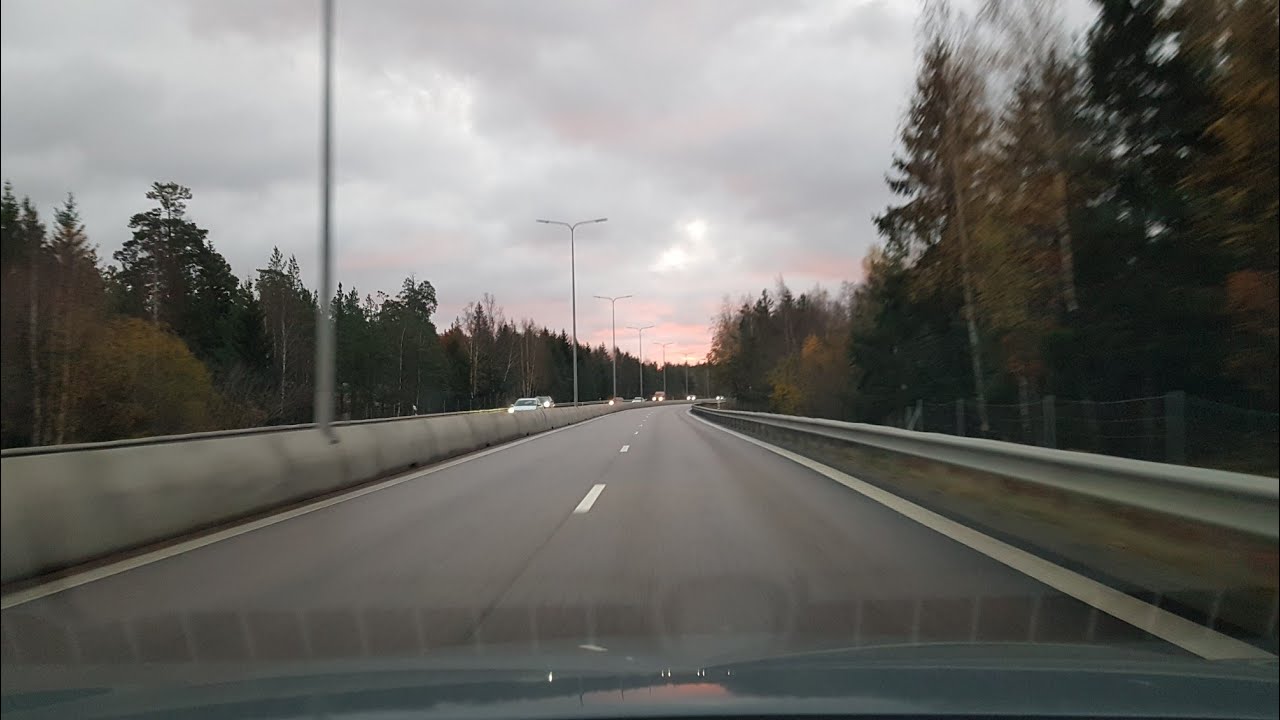 Dashcam Drive Stockholm to Enköping longer drive Relaxing Drive Videos