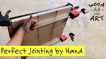 How to Joint Boards Using Just a Hand Plane | Basic Beginner Tutorial on Panel Glue Ups