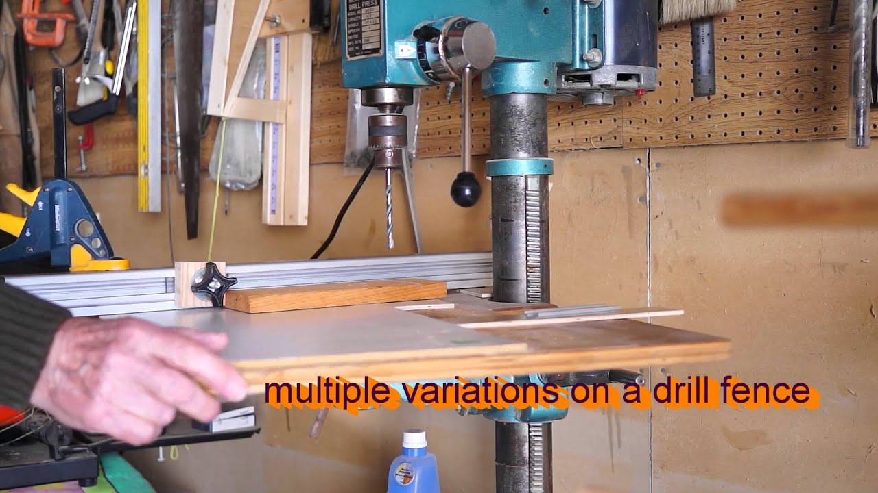 How to fence on the drill press YouTube