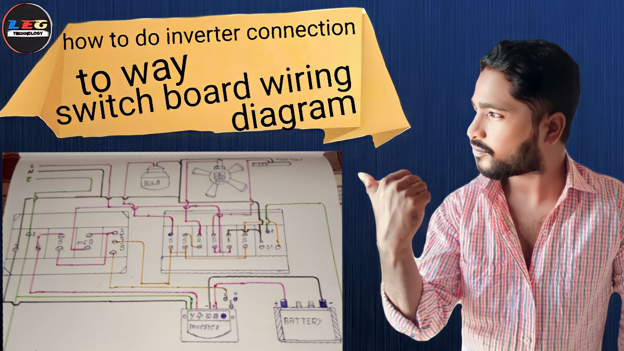 ️how to do inverter connection!to way switch board wiring diagram!how ...