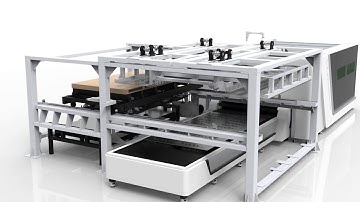 Automatic loading and unloading High Power Laser Cutting Machine S-A