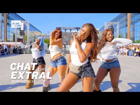 [4K] GIRLSET "CHAT" + JENNIE & DOECHII "EXTRAL"🔥 K -STREET FESTIVAL PARIS 2026 DGDG Kpop in Public