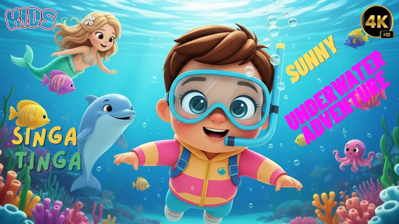 Fun with mermaid water rhymes🧜‍♀️| Under the Sea🐢🐠 | Singa Tinga