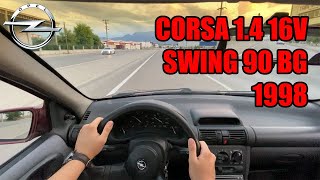 1998 Opel Corsa 1.4 16V Swing 90 Bg I Onboard I Sürüş I Pov