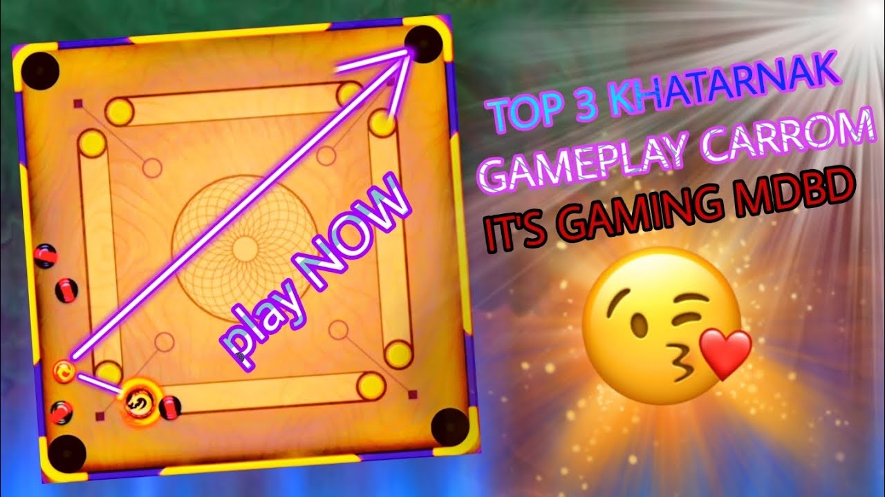 carrom pool top 3 game play random player ke sat it's #GAMING #MDBD # ...