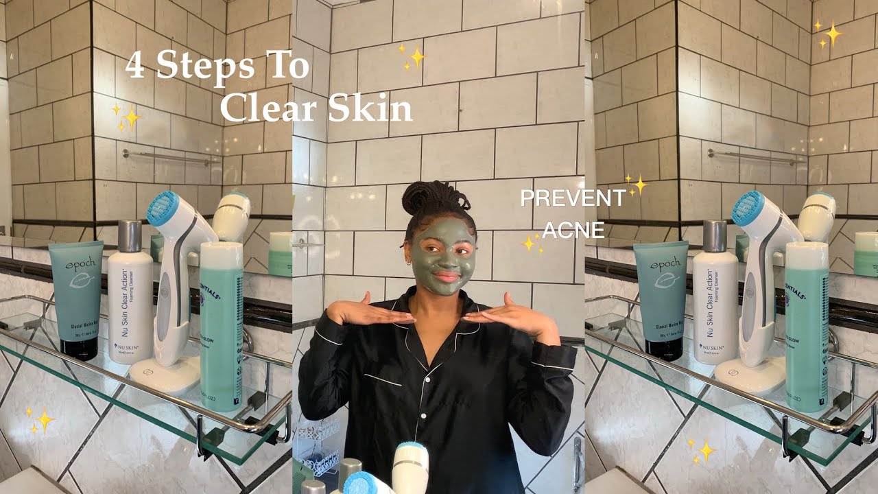 My ULTIMATE & glass skincare routine for CLEAR & glowing Skin in 4min