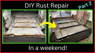 DIY F250 Truck bed rust repair. Part 2. Sheet metal work. Bed Install. Undercoating.