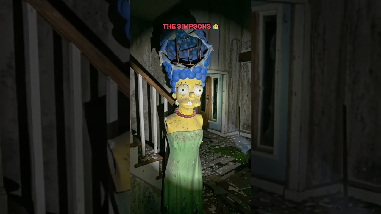 Exploring an Abandoned Simpsons Movie Set at Night