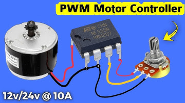 Make a 12v DC motor speed controller using NE555 IC, PWM controller