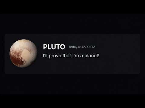 Pluto Joined the Planets' Group Chat… and Tried to Get His Planet Status Back