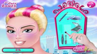 💫 Super Barbie Sparkling Makeover Beauty Facial Makeup Game for Girls Part 2 HD screenshot 5