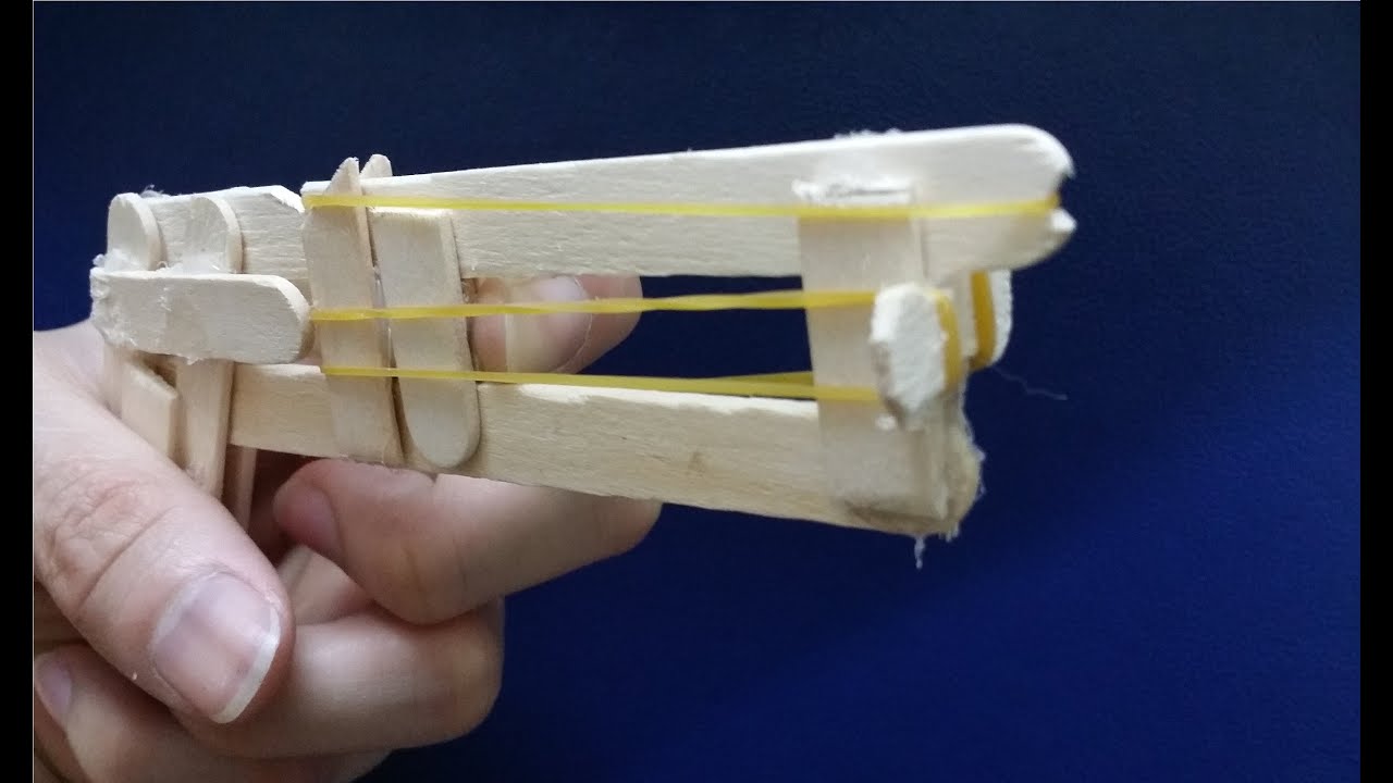 Comment faire un pistolet de bâtons de popsicle - Bande de caoutchouc gun