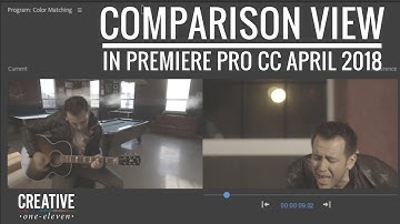 Comparison View and Color Matching inside of Adobe Premiere Pro