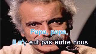 Georges Brassens    maman papa  KARAOKE