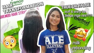 Bremod Milk Rebonding Review Jories Salon Vlogs