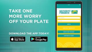 Security Finance Mobile App Installment Loans & Taxes