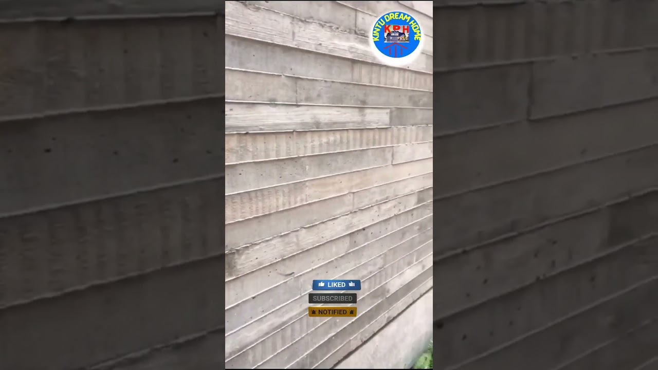 Wooden texture on Concrete Wall | Wooden texture Wall | Kintu Dream Home