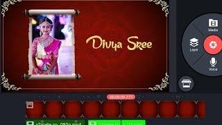 Create Half saree ceremony invitation video telugu|half saree invitation video in Kinemaster screenshot 2