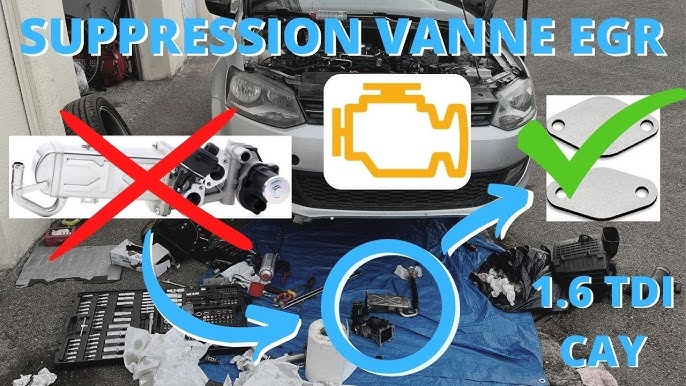 Kit suppression vanne Egr TDI 57mm Audi,Vw,Seat,Skoda 1.9 Tdi 130cv 150cv  160cv