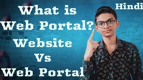 What is web portal in hindi