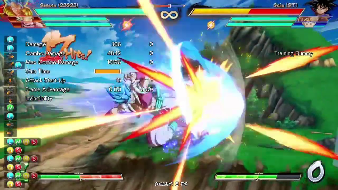0 bar Gogeta TOD (0.5 bar positive) (ver1.25) | Dragon ball FighterZ