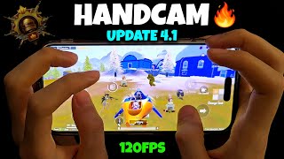 iPhone 15 Pro Max HANDCAM IN 2025 🔥 PUBG TEST SMOOTH + 120FPS 😱 | UPDATE 4.1 LIVIK GAMEPLAY!