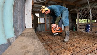 Answering some questions And repairing the Bobby calf pen
