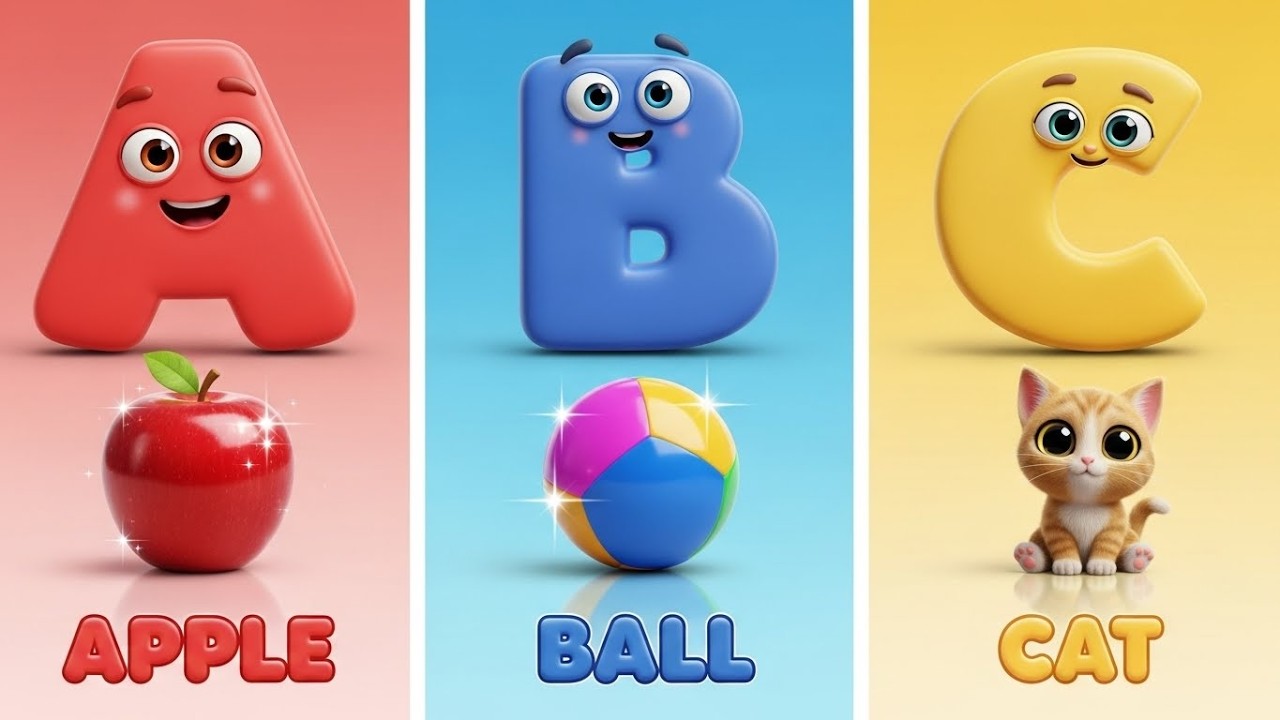 Talking ABC Letters A to Z 🔤✨ | Cute Talking Alphabet for Kids