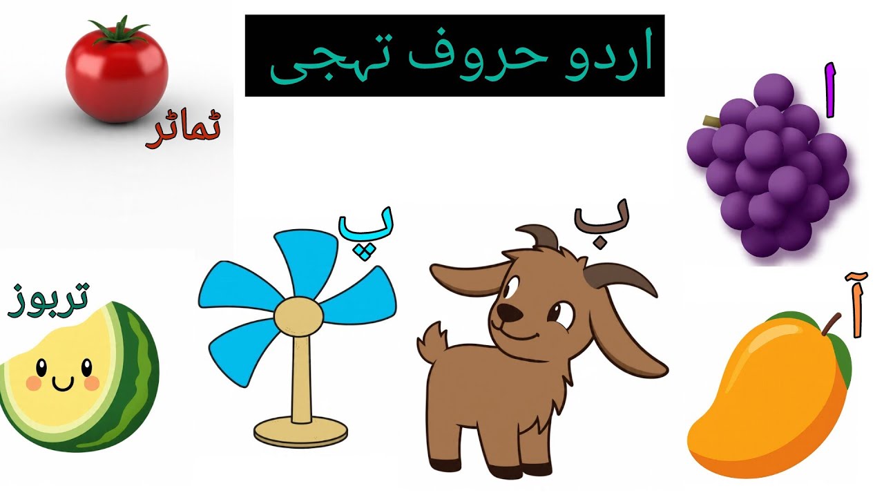 الف آ ب پ ت، اردو حروف تہجی ۔پڑھیں اور سیکھیں۔ - YouTube