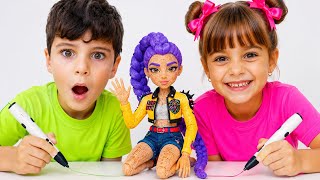 UTKU ASEL 3D KALEM İLE ÇİZ SENİN OLSUN ! KAZANANI YAPAY ZEKA SEÇTİ ! ( 3D PEN ART )