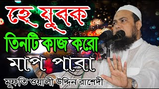 হে যুবক তিনটি কাজ করো মাপ পাবা | Mufti Owali Uddin Rasadi | Mufti Wali Uddin Rashadi | মুফতী ওয়ালী