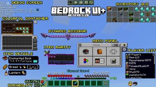 Bedrock UI+ Beta v0.5.20 all new features