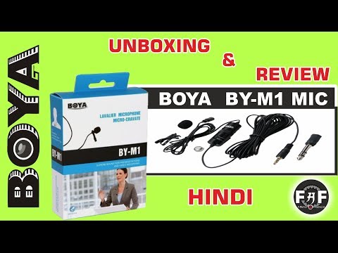 Boya BY M1 Lavalier Microphone Unboxing & Review In Hindi - 