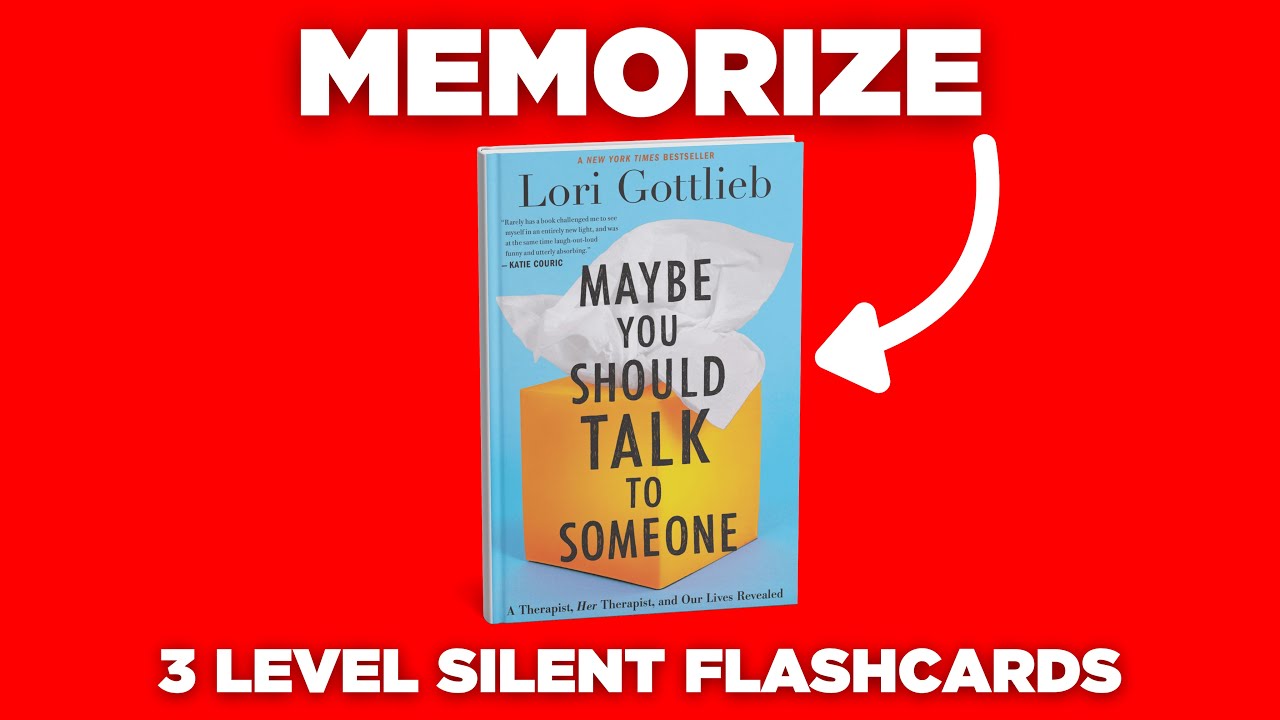 Maybe Flashcard Memorize Maybe You Should Talk to Someone [3 Level Silent Flashcard ...