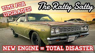 Abandoned 1968 Plymouth Satellite | New Engine is a Total Disaster!