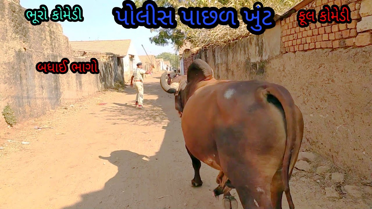 પોલીસ પાછળ ખુંટ |bhurocomedy |gujaraticomedy |bccomedy