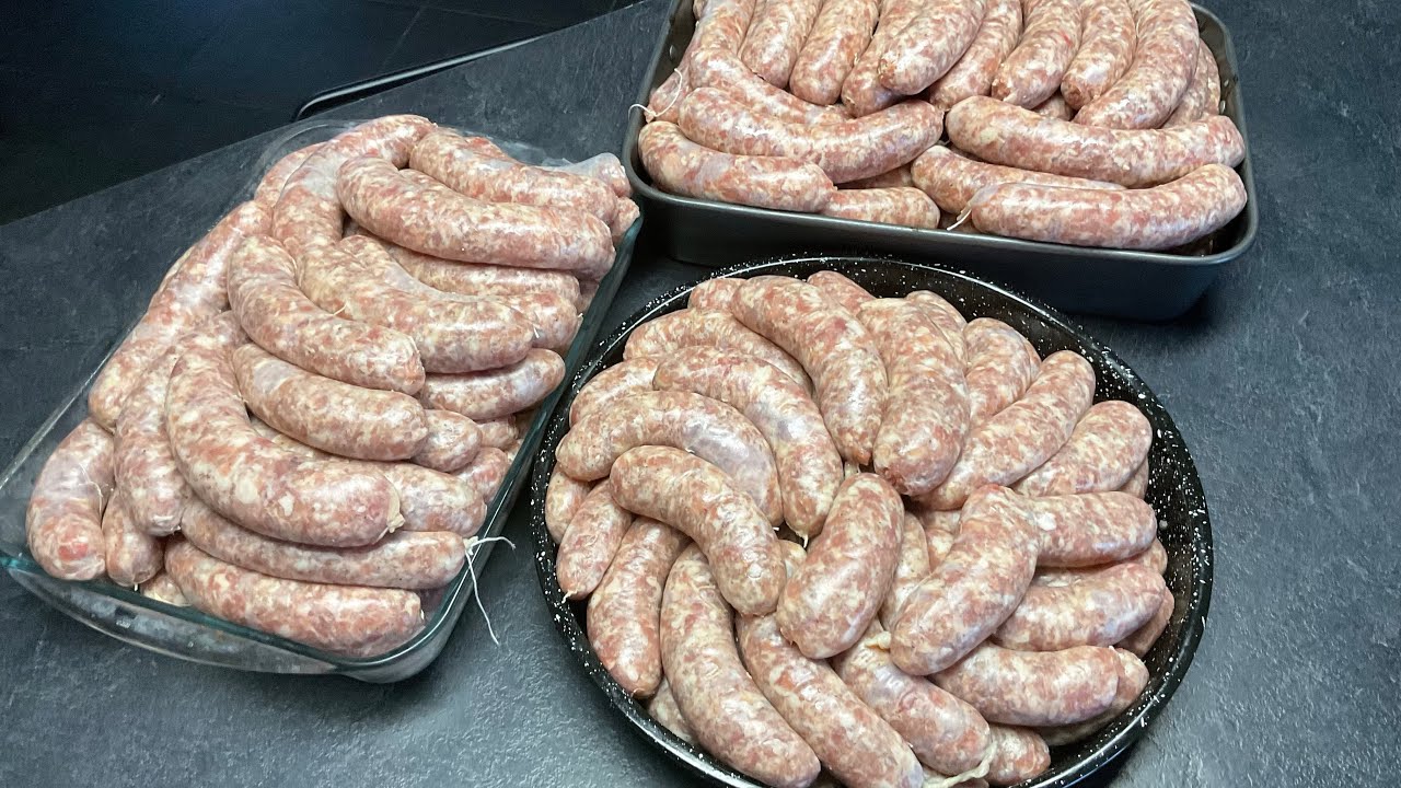 Saucisses maison/Homemade sausages