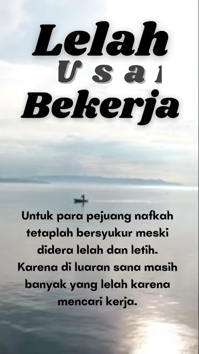 Kata kata motivasi Lelah Usai Bekerja#shorts