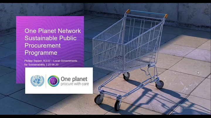 Webinar: Sustainable Public Procurement