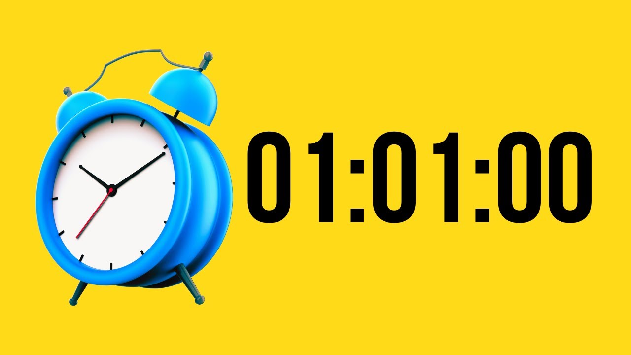 1 hour 1 minute timer no music deep study focus alarm youtube