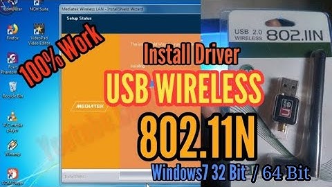 Install Driver Usb Wireless 802.11n di Windows7 32 / 64 bit, tanpa CD-Rom