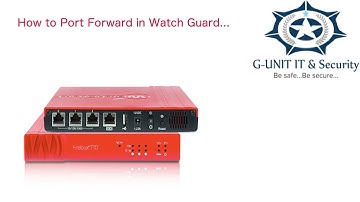 Watch Guard T30 port fowarding