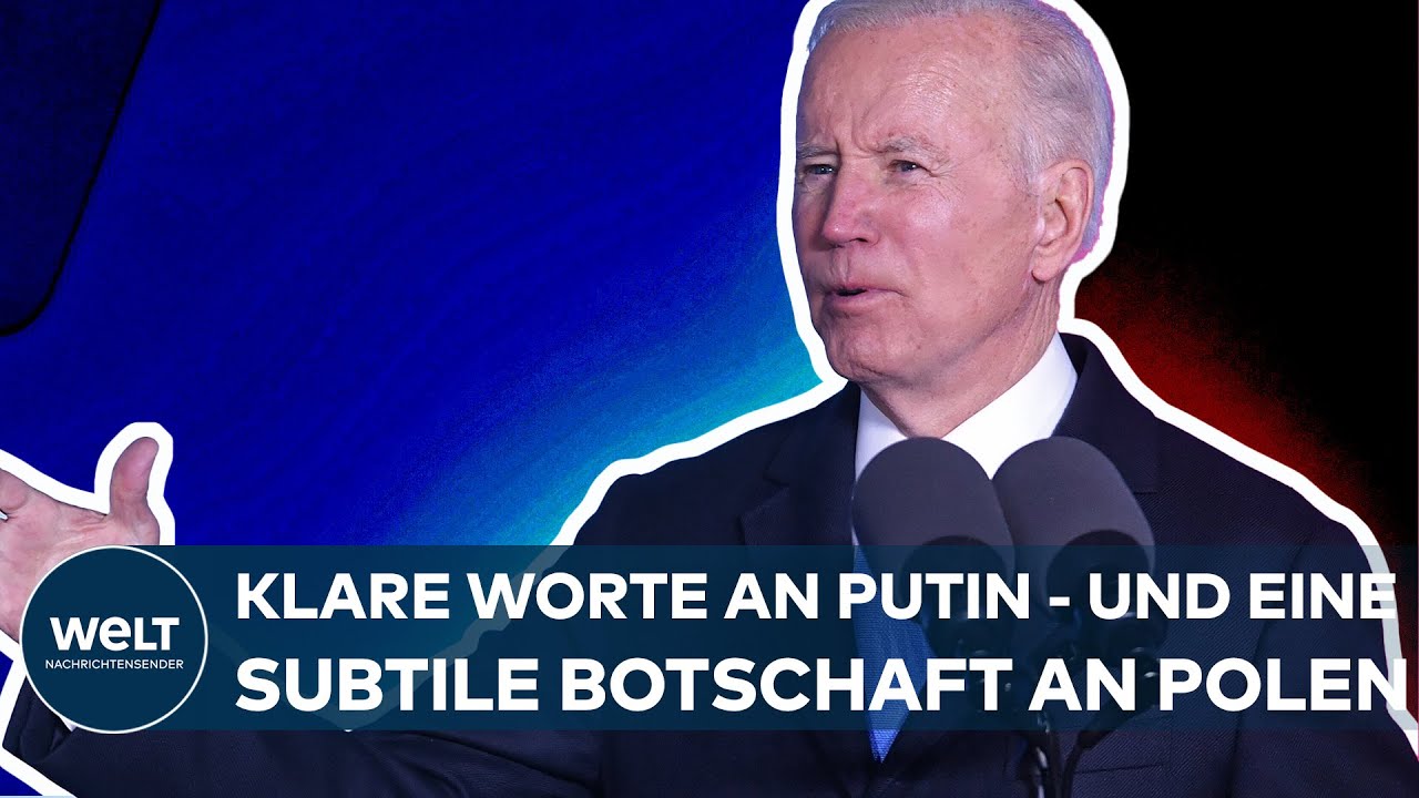 New KRIEG IN DER UKRAINE: Joe Bidens klare Worte an Wladimir Putin - und eine subtile Botschaft an Polen