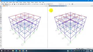 Non linear static analysis for steel building