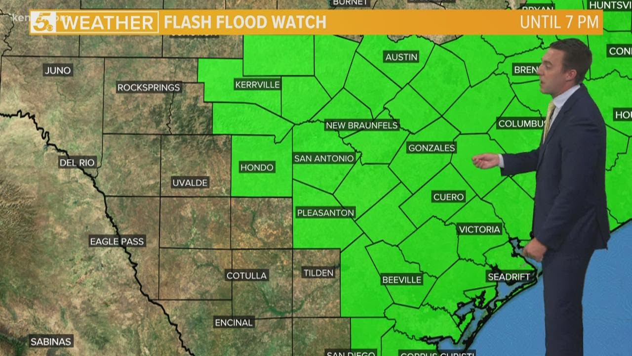 More rain for Saturday as Flash Flood Watch continues - YouTube