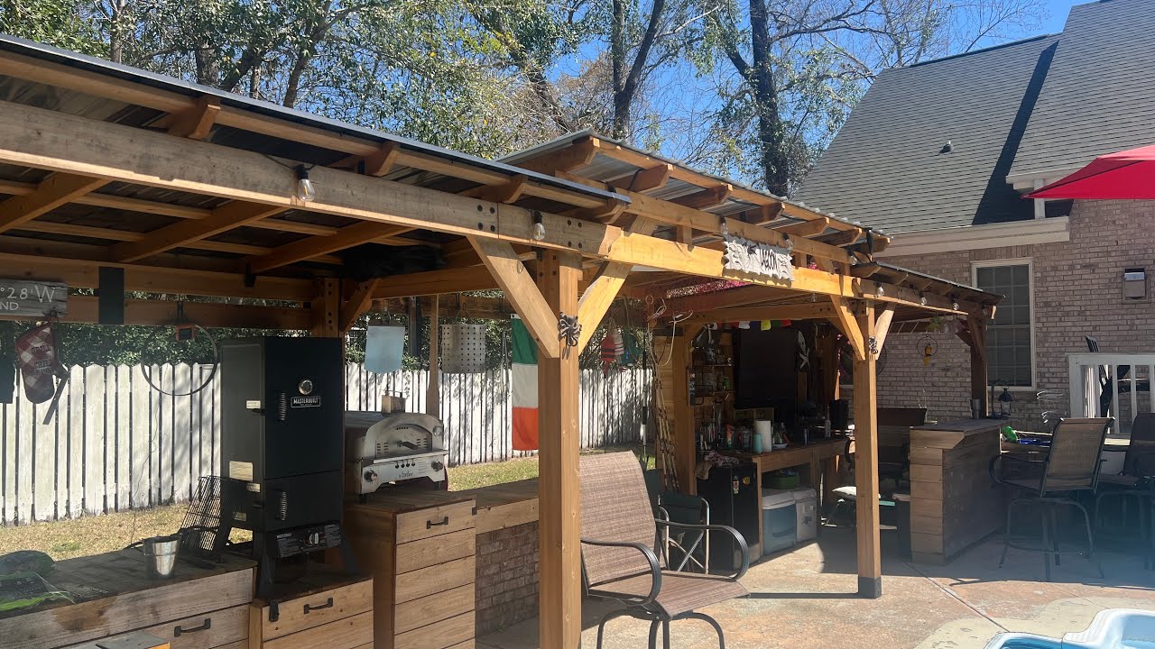 Backyard Bar and grill! Spring has sprung!